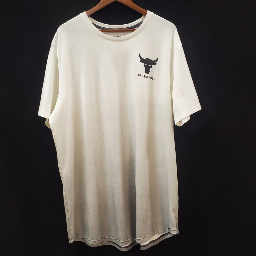 Project Rock Under Armour Mens T Shirt XXL Loose Logo Short Sleeve‎ Crew Neck